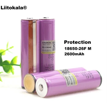 

Genuine/Original 4PCS Liitokala 3.7V 18650 2600AMH ICR18650-26F Lithium Battery Rechargeable Battery PCB Protection Board for