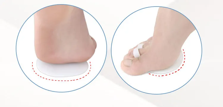 Dedo do pé Cuidados com os Pés Antepé Ajustador Protetor Macio Coxim Separador Pedicure Corrector Ortopedia Masculino - Feminino 80pieces = 40pairs 5 80pieces = 40pairs antepé ajustador protetor macio