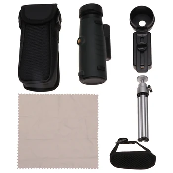 

12x42 Large Prism Telescope Portable Single-tube Telescope with Tripod Phone Stand High-Definition Telescope for Bird Watching