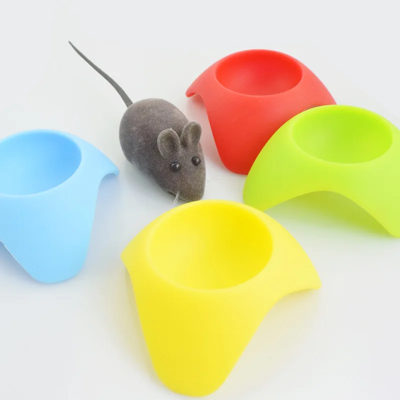 Portable Hamster Diet Bowl Silicone Safety Small Pet Food Feeding Anti-bite 