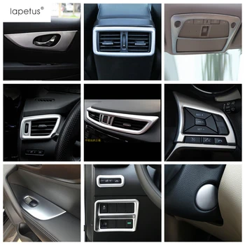 

Lapetus Interior Refit Kit For Nissan X-trail T32 Rogue 2014 - 2020 Steering Wheel Frame / Roof Reading Lamps Cover Trim Matte