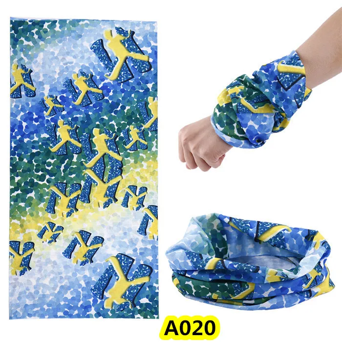 A020 Scarf 300 цветов, теплый шарф для шеи, для спорта на открытом воздухе, велосипеда, езды на велосипеде, Волшебная повязка на голову, спортивные шарфы, велосипедная бандана, головной убор, кольцо - Цвет: A020 Scarf