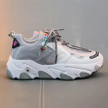 

2020 Spring New Arrival Fashion Women Shoes Platform Casual Sneakers Women's Vulcanize Shoes Mixed Colors Summer Woman's Shoes