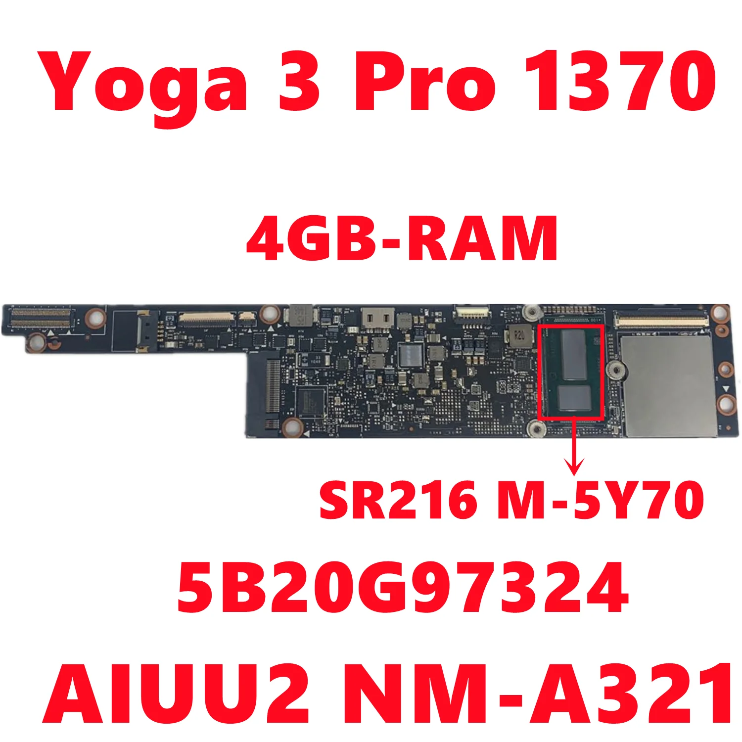 Материнская плата для ноутбука FRU 5B20G97324 Lenovo Yoga 3 Pro 1370 Цветочная подсветка 2