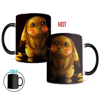 

1Pcs 350ml New Cartoon Pikachu Ceramic Cups Color Changing Mugs Coffee Milk Tea Office Home Drinkware Best Gift for Childrens