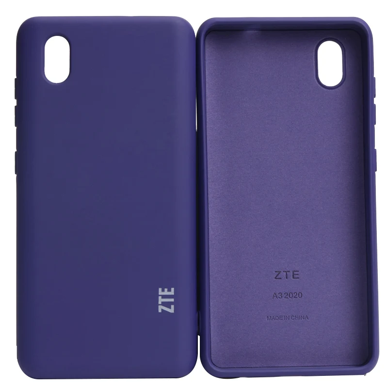 ZTE A3 2020 Case zte Blade a3 2020 Liquid Silicone case Silky Soft-Touch Protective Back Cover Anti-knock cell phone pouch with strap Cases & Covers