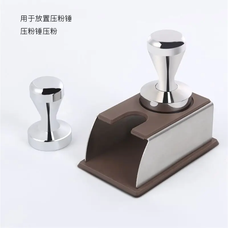 

Aixiangru Coffee Tamper Base,Corner Hammer,Non-Slip Silicone Pad,Italian Coffee Machine Handle Push Support,Seat Appliance