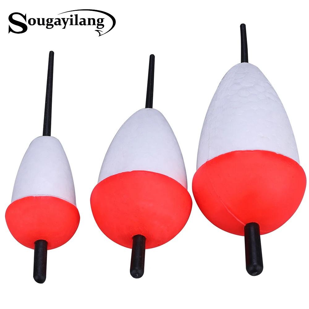 

Sougayilang 3pcs/lotFoam Fishing Float Buoy Tube Foam Float de pesca Float Bobber Fishing Light Stick for Fishing Tackle