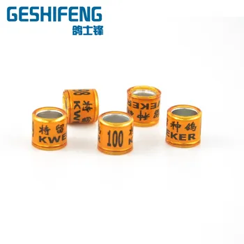 

Aluminum with plastic pigeon foot rings pigeon leg bands