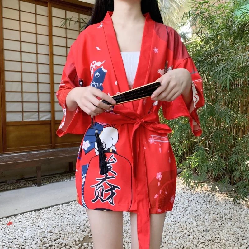 Japanese Kimono Traditional Yukata 2020 New Women Casual Anime