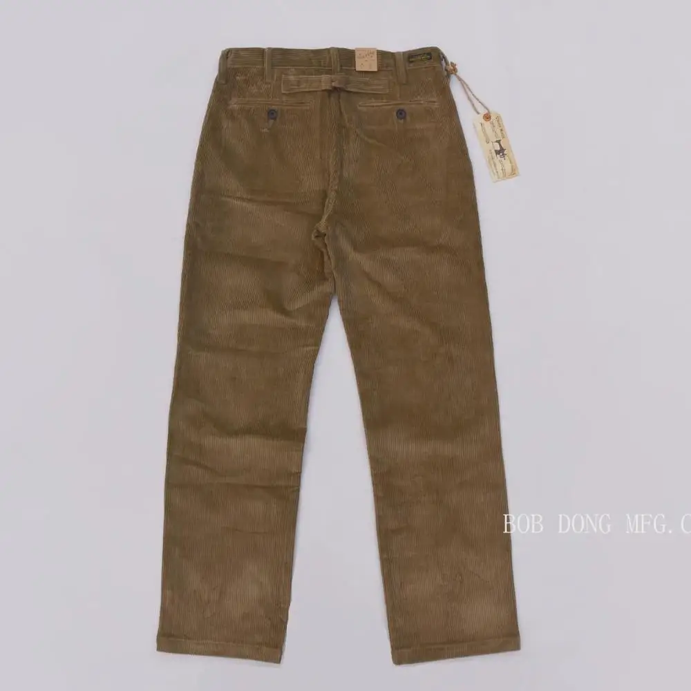 Bob Dong Corduroy Casual Pants Retro 