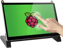 Moniteur à écran tactile pour Raspberry Pi 7 pouces, avec écran HD IPS 1024x600, pour Raspberry Pi 4 3 2 Zero B +