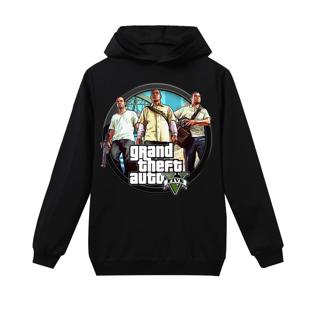 Коллекция года, детские толстовки с капюшоном «Grand Theft Auto Gta V 5» футболка для маленьких игр «GTA 5» Детские футболки в уличном стиле, свитер для мальчиков Одежда для девочек