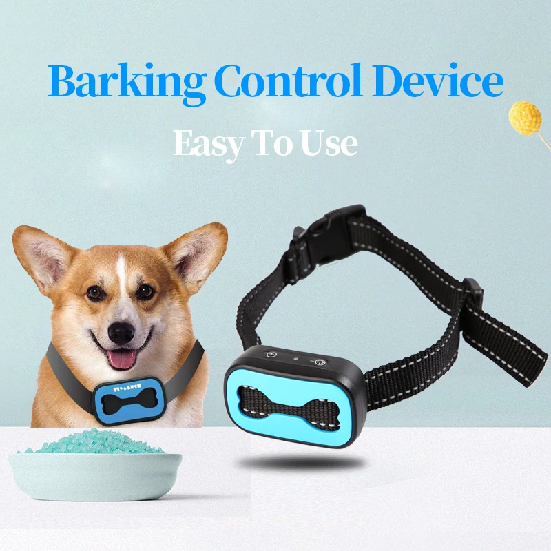 Electric Anti Dog Barking Training Collars Pet Sound Vibration