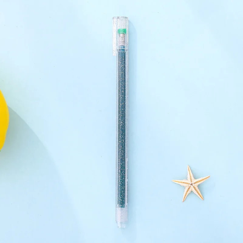 8Pcs/set Simplicity Flash Gel Pens Cardboard Paper Pen Art Marker Stationery Kit New Arrival