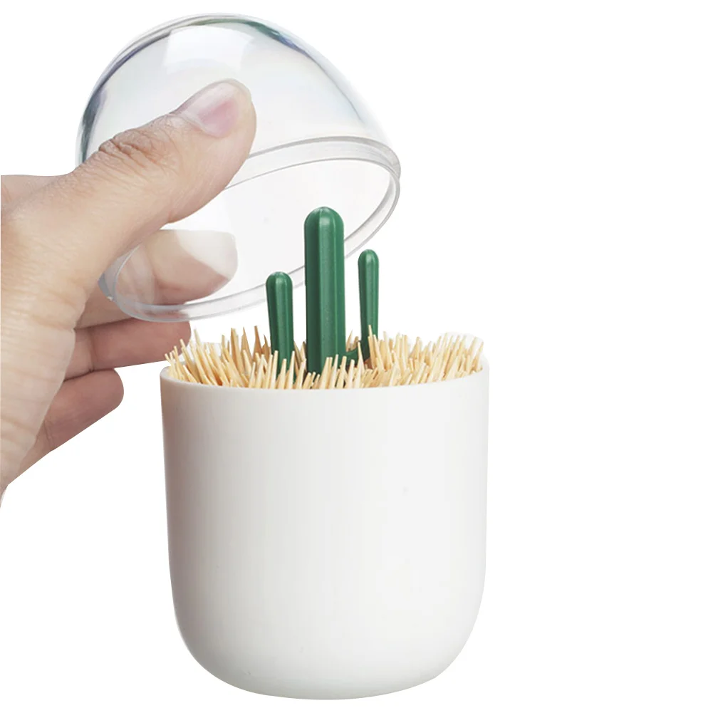 Container Organizer Decor Table Cotton Bud Toothpick Box Cartoon Novelty Storage Case Household Swab Holder