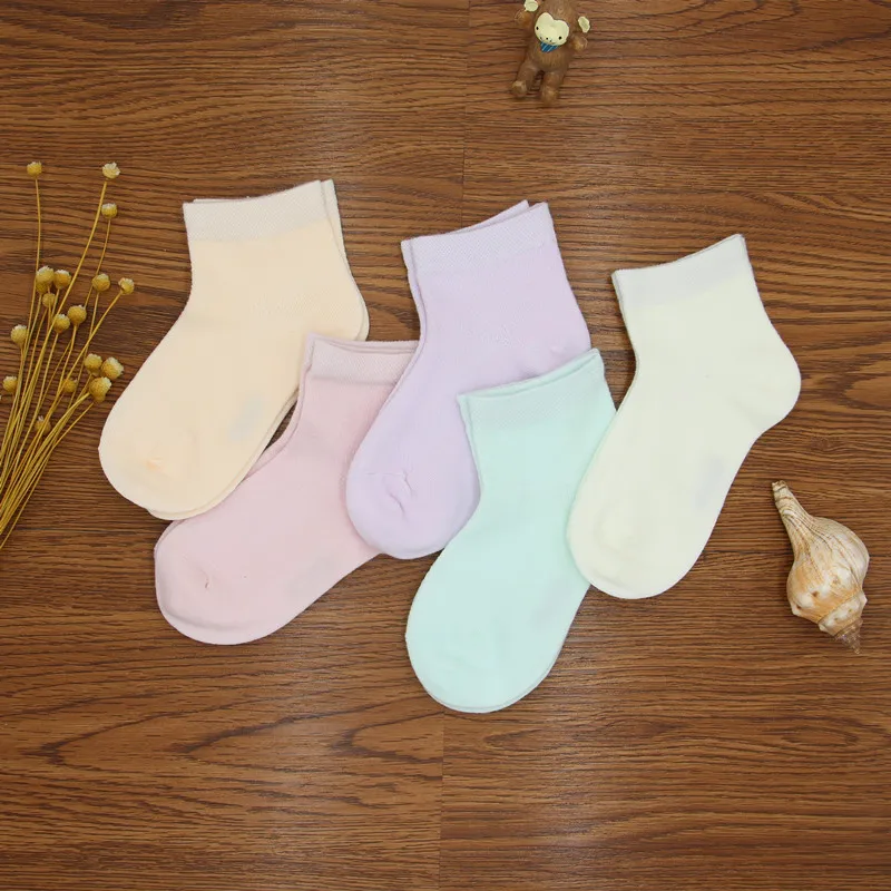 

Spring Summer Colored Cotton Men And Women CHILDREN'S Socks New Style Flat Short Children Socks Children's Socks