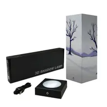 Бумага тени олень светодиодный Ночной светильник Настольная лампа Дети Спальня рождественские украшения домашнего декора