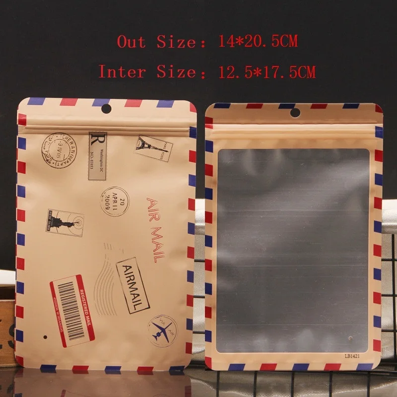 Style A 500 шт 14*20,5 см/17*24,5 см застежка-молния алюминиевой фольги Reclosable мешок нижнее белье трусы для хранения майлар фольга Ziplock упаковка мешок - Цвет: Style A
