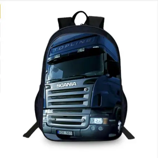 Модный школьный рюкзак Scania для ноутбука с 3D принтом, школьные сумки для подростков, мужские Модные школьные рюкзаки большой вместимости - Цвет: as pictures