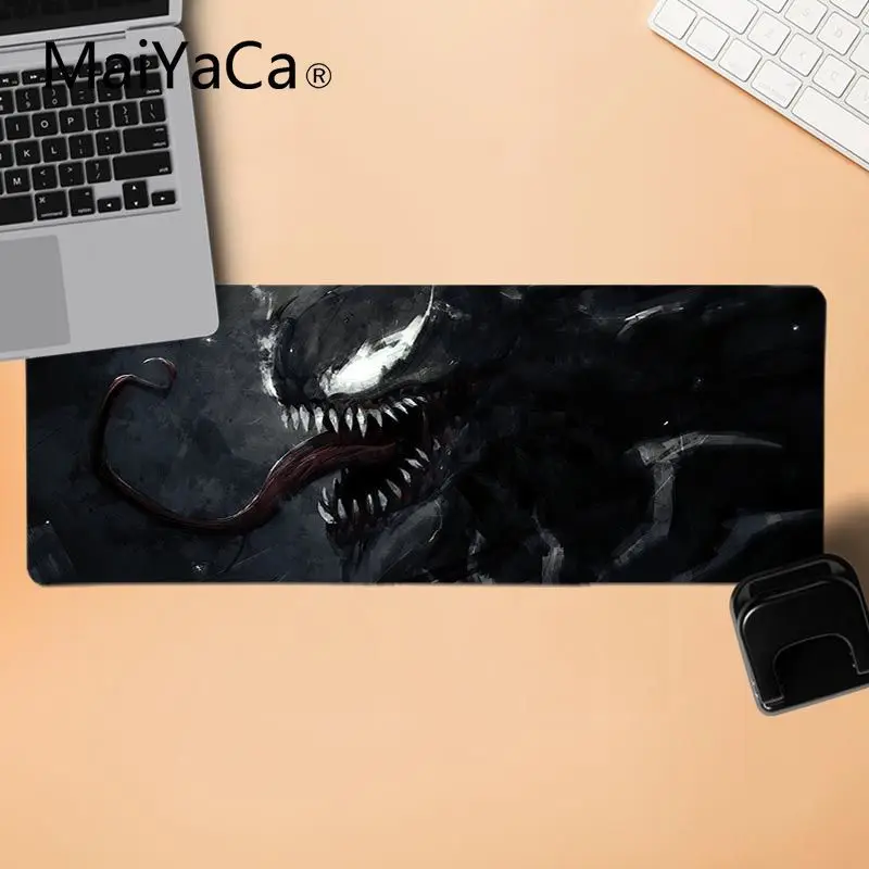 LockEdge 30x80cm MaiYaCa venom офисные мыши геймер мягкий коврик для мыши Противоскользящий прочный силиконовый компьютерный коврик - Цвет: LockEdge 30x80cm