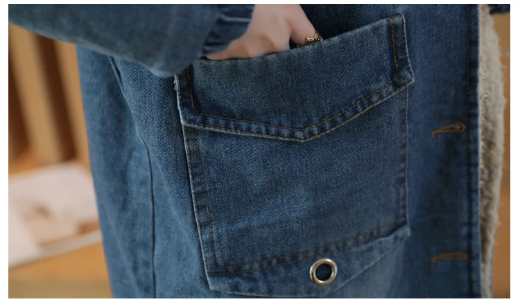 Fall And Winter Clothes New Style Junior High School Students Korean-style Lambs Wool Cotton-padded Clothes Brushed And Thick Je