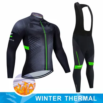 

2020 Cycling Jersey Winter Thermal Fleece Cycling Clothing Windproof Waterproof Bicycle Reflective Cycling Jacket Sportswear