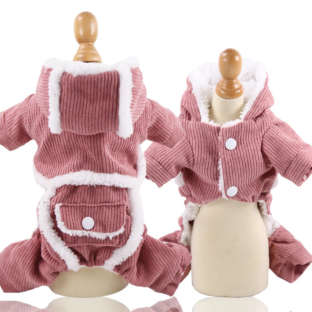 pink Теплая Рождественская одежда Oufit Наряжаться балахон собака породы чихуахуа куртка одежда для малых и средних собак щенков Костюмы костюм - Цвет: pink