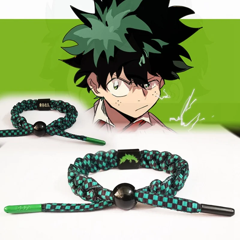 Boku No Hero Academia Bracelet My Hero Academia Charms Bracelet Kids Boy Punk Weaving Handmand Bracelets Jewelry