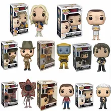 Funko pop Stranger Things Eleven Demogorgon Hopper Jonathan Nancy Brenner Joyce Фигурки Коллекционная модель игрушки с коробкой