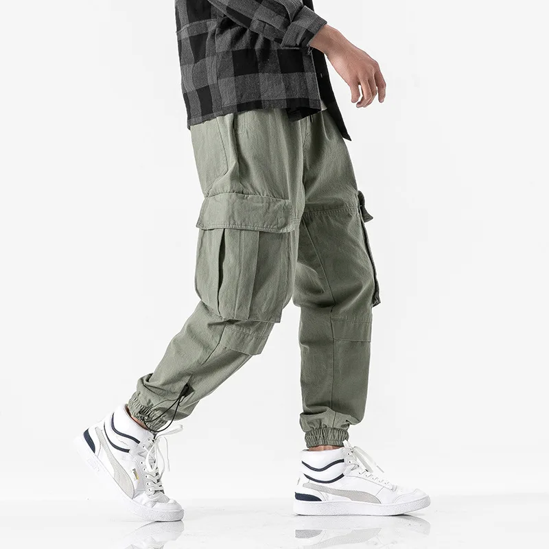 

Wesley Studio 2020 Spring Tendon Drawstring Pants Feet Casual Pants Men's Japanese-style Workwear Pants MEN'S Trousers