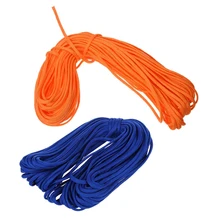100ft 7 Strand 550 Survival Bushcraft паракорд парашютный шнур тип III-оранжевый и синий 2 шт
