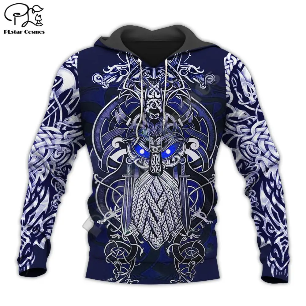 Ух девушка Viking Татуировка воина Новый Модный спортивный костюм на каждый день