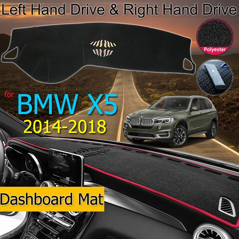 Нескользящий коврик для BMW X5 F15 2014 2018 приборной панели защитный аксессуары ковра X5M накидка коврик|Наклейки