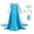 2021 New Elsa Dress Girls Summer Dress Princess Cosplay Costume Dresses For Kids Christmas Birthday Fancy Party Vestidos Menina