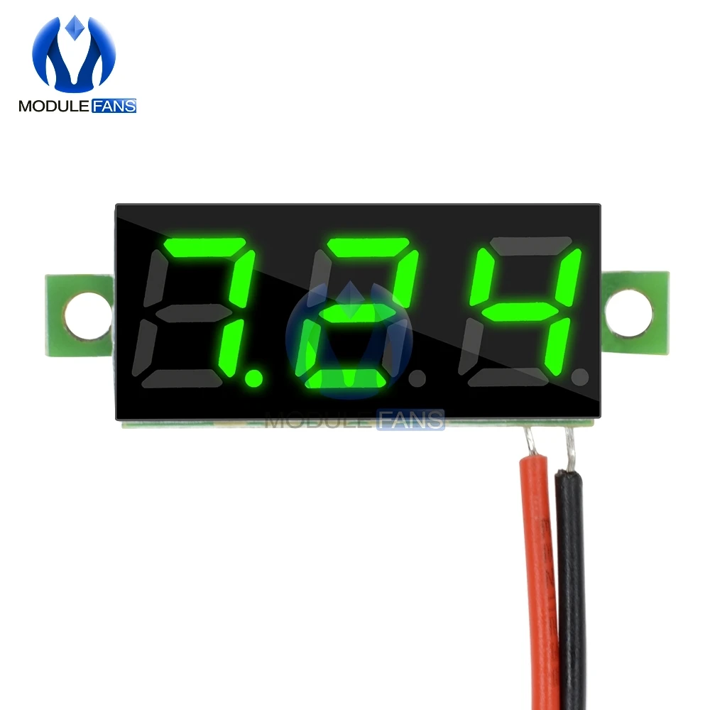 0.28 "0,28 zoll Grün DC 3,5-30V Super-Mini-Digital LED Auto Voltmeter Spannung Volt Panel Meter batterie Monitor Modul Bord – Detail 6