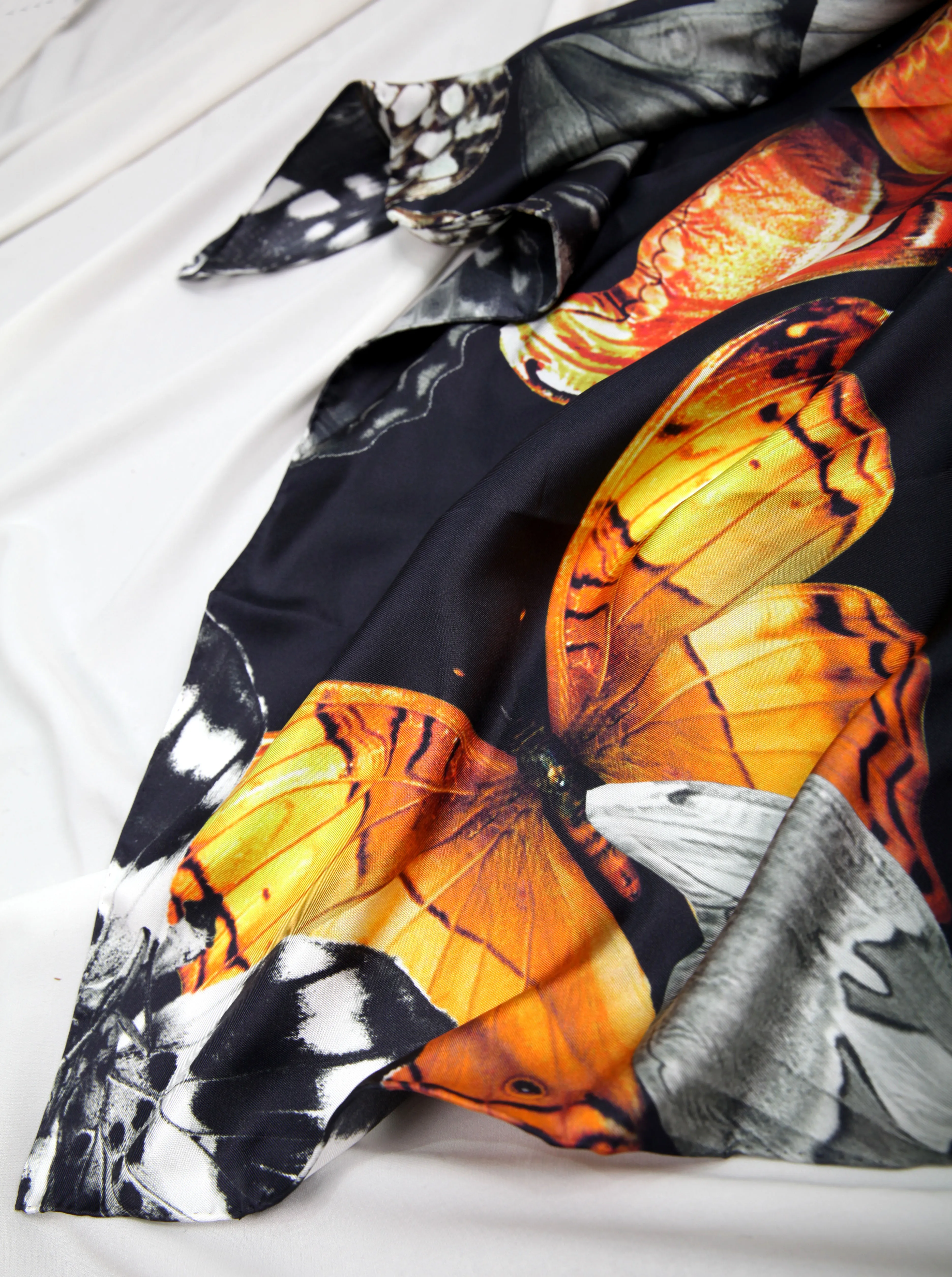 ELEGANT HANDMADE BRAND 14mmTwill Silk Scarf TWIC-200141A