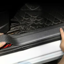 Для Subaru XV Автомобильный Дверной защитный бампер из углеродного волокна резиновый стильный протектор порога автомобильные аксессуары