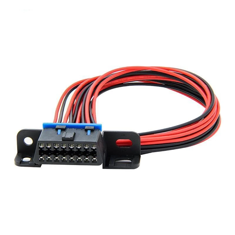J1962F OBD2 16 контактный разъем с полным кабелем фиксированный жгут женский конструктор тире порт с OBD2 Диагностический кабель