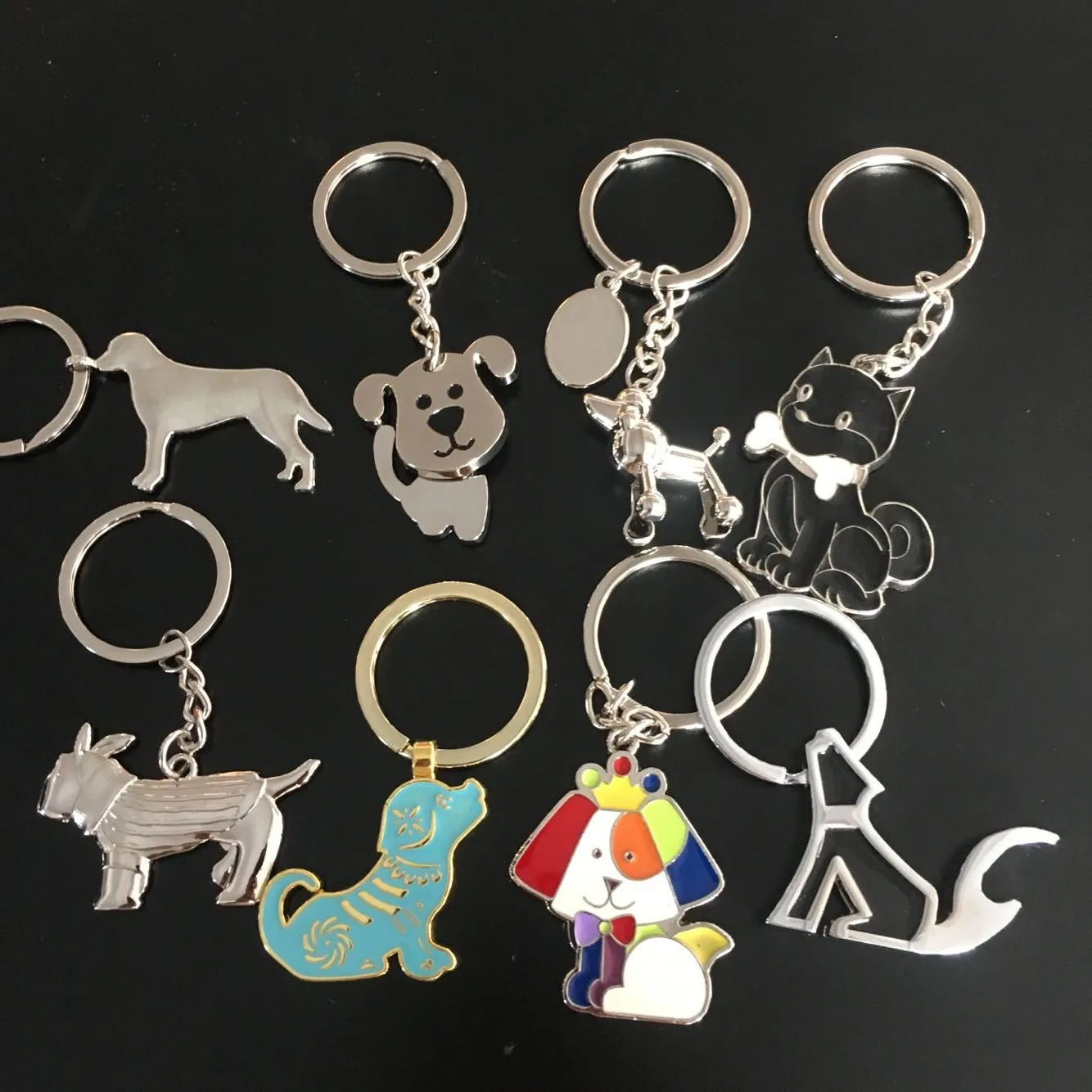 Ha Tookie Пудель Германия овчарка Чихуахуа мультфильм собака мопс сделанный Год Собаки подарок брелок