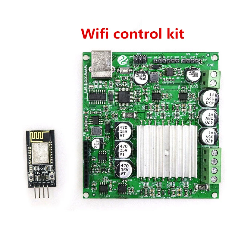 Wifi control kit SZDOIT 15 кг нагрузка высокая мощность большая металлическая гусеничная цепь RC робот танк шасси комплект+ беспроводной Wifi Управление комплект стальная рама DIY для Arduino - Цвет: Wifi control kit