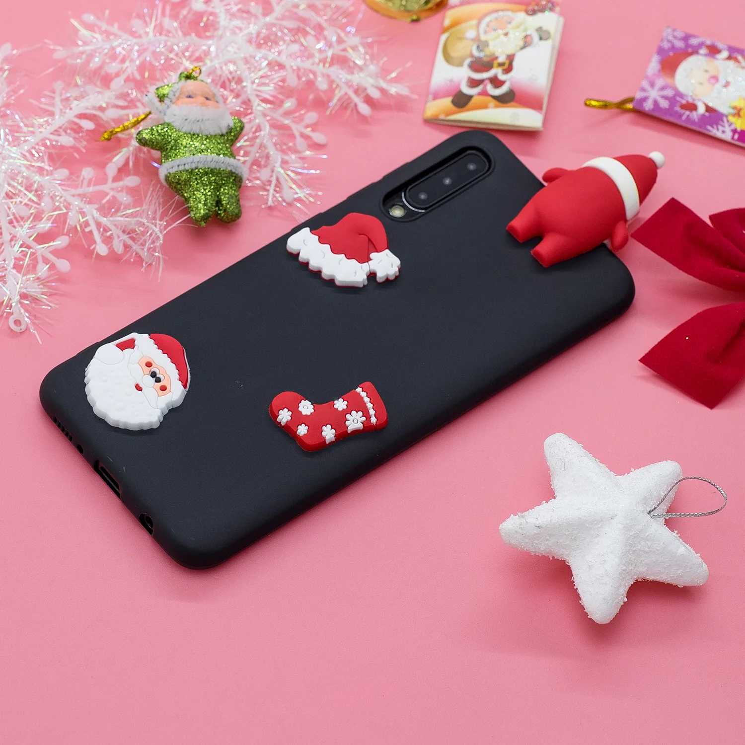 Милый чехол для телефона с Санта Клаусом для huawei P30 Pro P30 Lite, силиконовый мягкий чехол из ТПУ для huawei P Smart, чехол s Coque