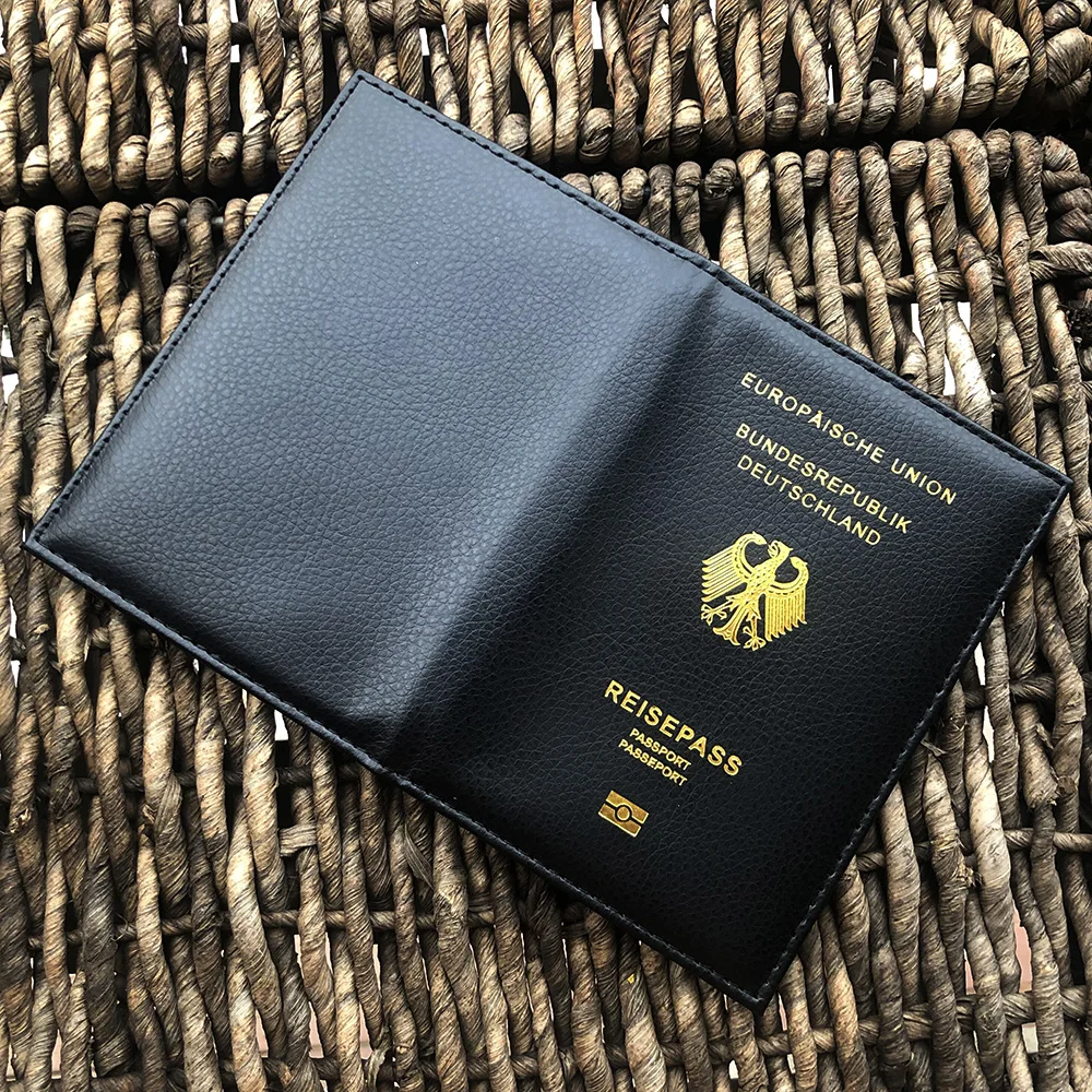 Cute German Passport Cover Women Pink Germany Passport Holder Case For