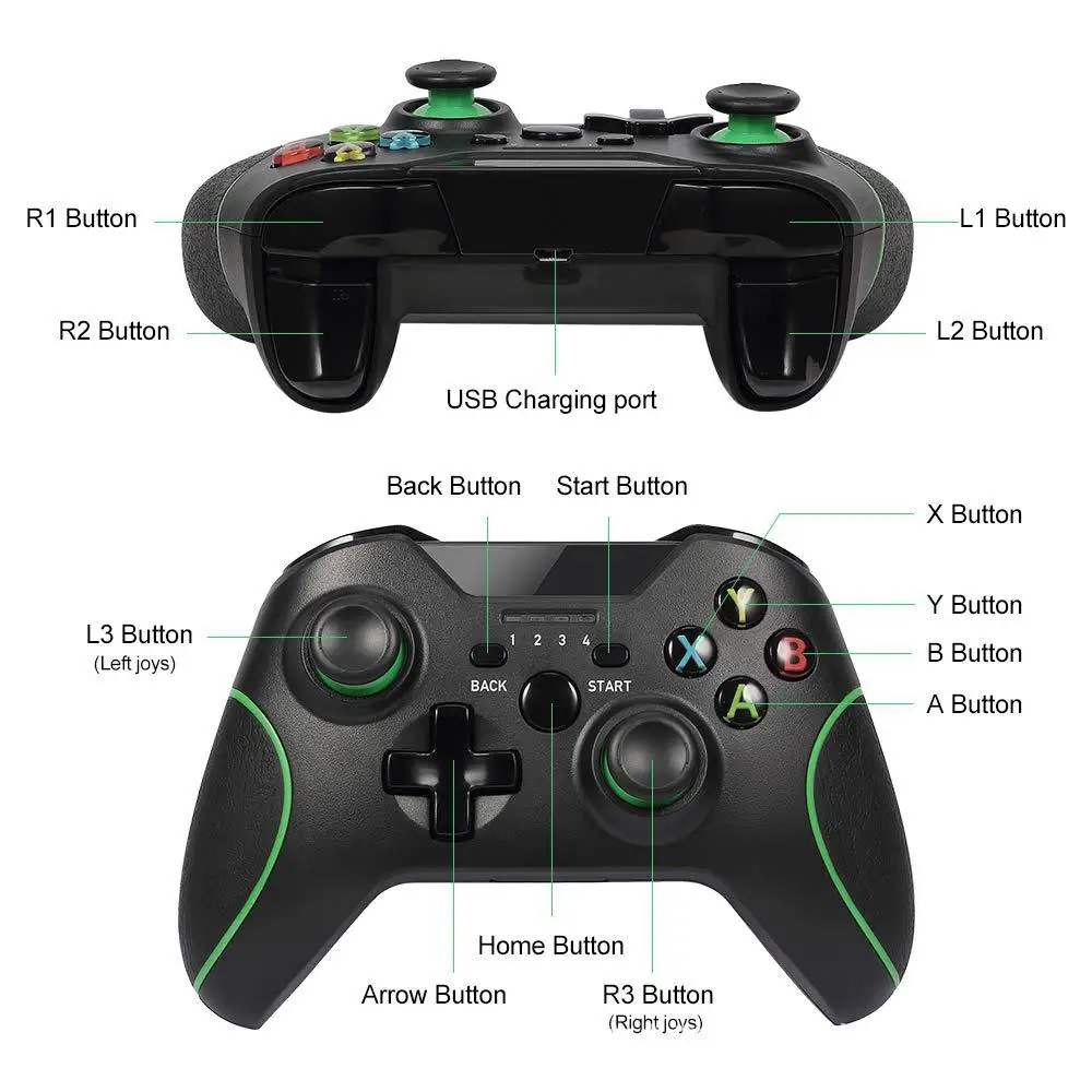 Подставка под руку 2,4G беспроводной Bluetooth геймпад игра, ручной контроллер Joypad игровой джойстик для Xbox 360 для компьютера PC Gamer