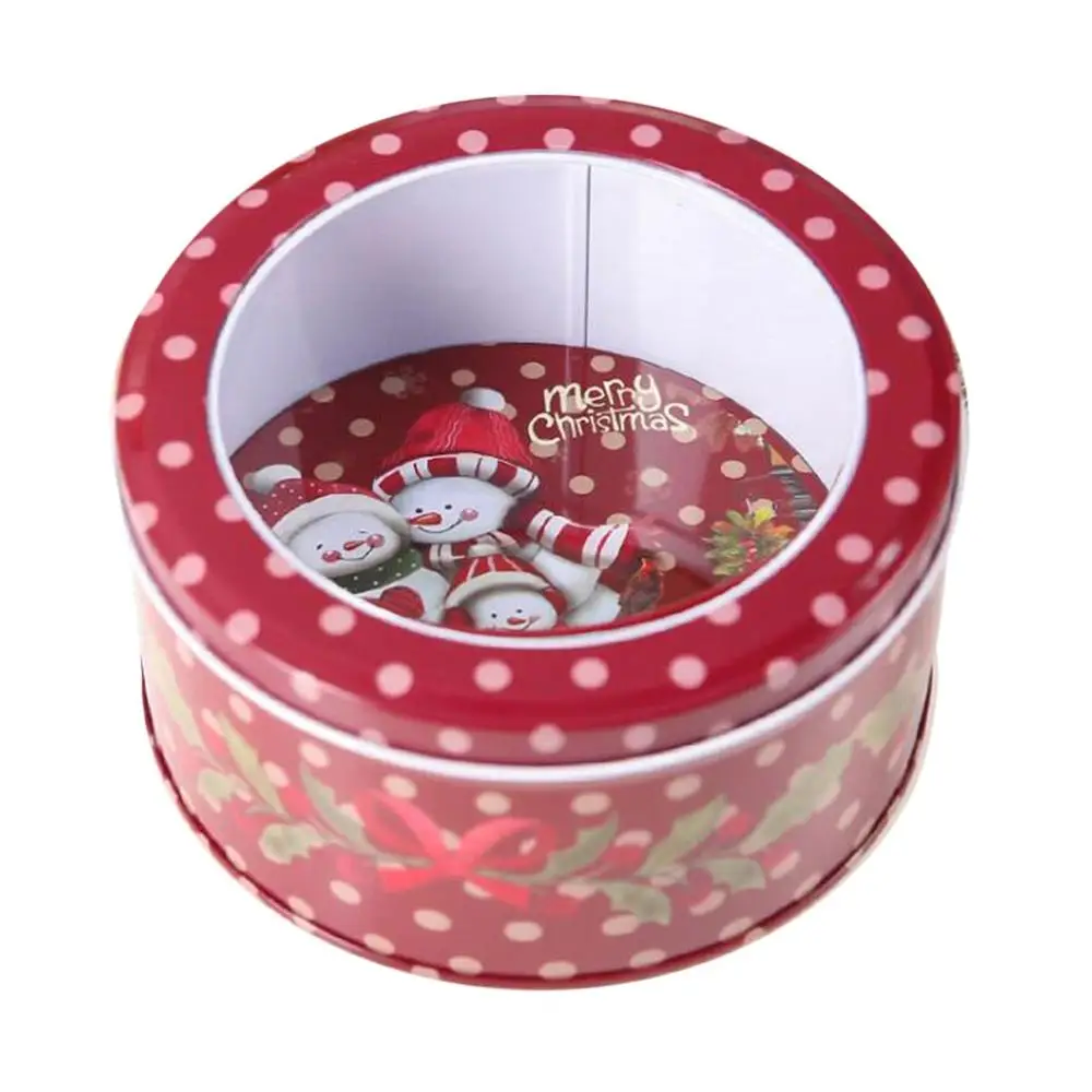 Candy Cans Новогодняя банка для конфет со снеговиком, детские рождественские подарки, железная банка для хранения, декоративная коробка для хранения сладостей, ведро для домашнего декора, navidad kerst#5 - Цвет: Candy Cans