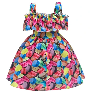 

2020 summer Baby Girls lace princess dress for girl birthday party dresses Children Christmas clothes take off shoulder dress