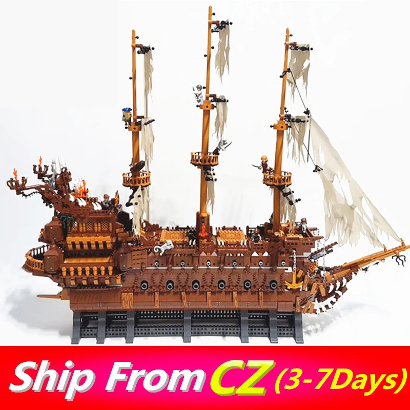 

lepinblocks 16016 3652PCS Movies Series MOC The Flying Netherlands Building Blocks Toys for Children Gifts