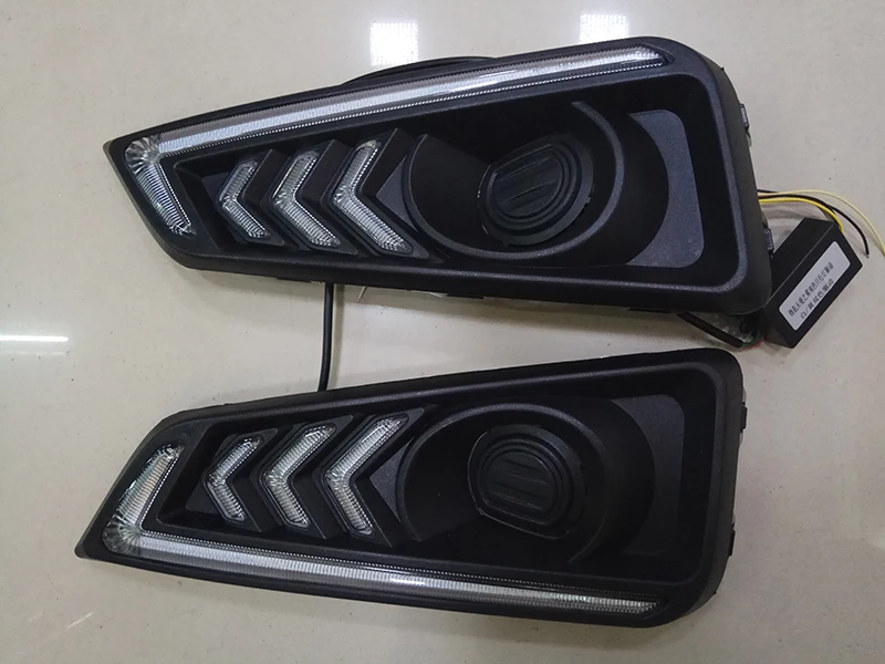 Автомобильный мигающий 2 шт. для honda city led drl Дневной ходовой светильник противотуманная фара крышка головной светильник 12 В Дневной светильник автомобильный Стайлинг - Color: Only DRL