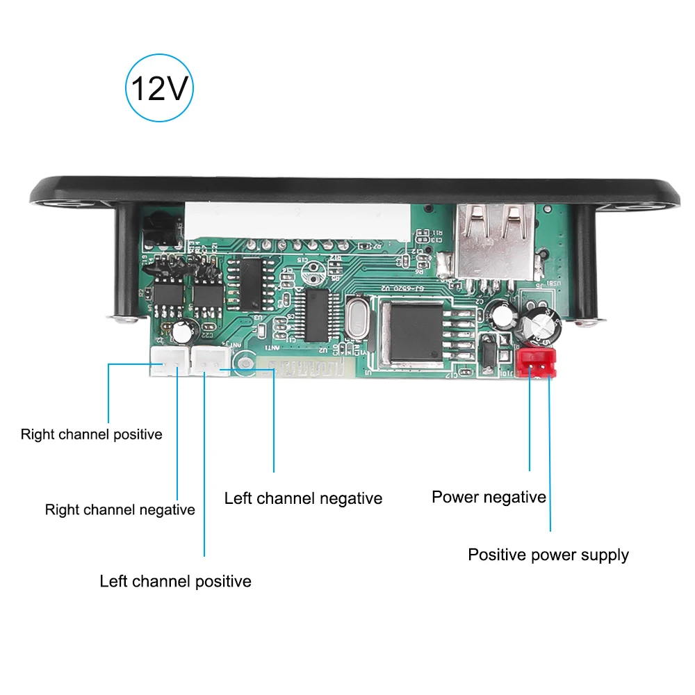 Kit Bluetooth voiture 12V 2x3W Audio MP3 Player Decoder Board FM