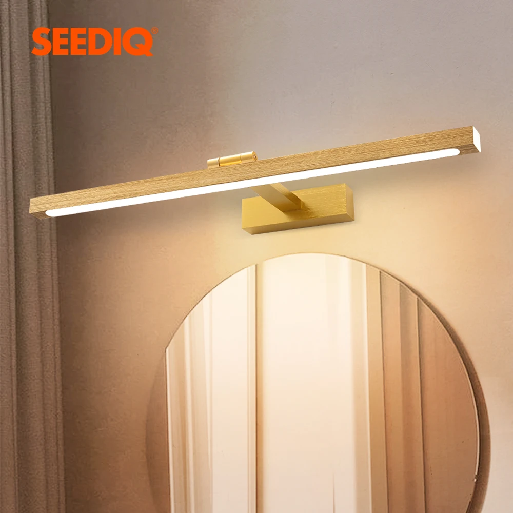 Led Wall Lamp For Bathroom Brushed Aluminum Mirror Indoor Wall Lighting Sconce Lamps Modern Vanity Lamps Led Wall Light Fixture